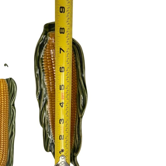 Vintage Corn-Shaped Ceramic Serving Dish Made In Portugal 8 1/2" - Picture 13 of 14